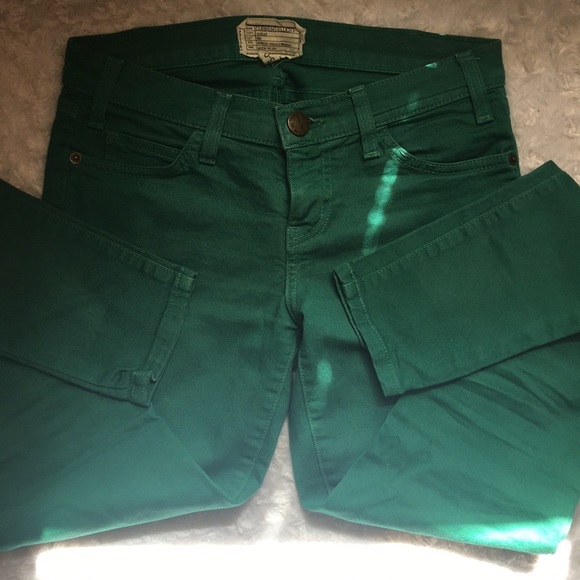 Current Elliot Green Skinny Jeans Size 25 - Picture 2 of 5